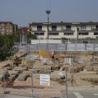 Les obres de construcció de l’institut de Torrefarrera.