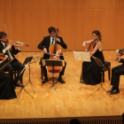 El Quartet Teixidor interpretó una de las piezas, de Mozart, acompañados de la violista Núria Garcia.