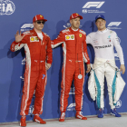 Raikkonen, Vettel y Bottas lograron las tres primeras posiciones.