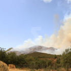Imagen de archivo de un incendio forestal en Baldomar
