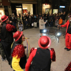 Una cinquantena de persones es van reunir en el primer acte de Carnaval.