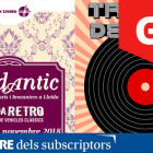 Els cartells de la nova edició de Lleidantic i la Trobada del disc.