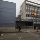 Vista de la comissaria de la Policia Nacional a Lleida, que va fer l’arrest del fugitiu aquest dimarts.