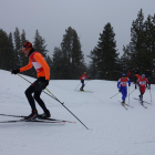 La prueba reunió a más de un centenar de esquiadores.