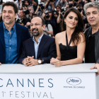 Bardem, Farhadi, Cruz y Darín, ayer en el Festival de Cannes.