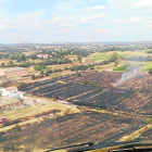 Un incendi calcina 33.000 metres quadrats de vegetació a Butsènit