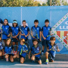 Equip del CN Lleida que participa en la Lliga McDonald’s de tenis.