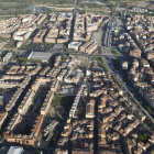 Vista aérea del barrio de Pardinyes de Lleida.
