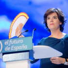 La exvicepresidente del Gobierno Soraya Sáenz de Santamaría.