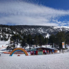 Les instal·lacions del parc d’aventura de l’estació de Port Ainé, al Pallars Sobirà.