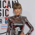 La cantante Taylor Swift, en los American Music Awards en Los Ángeles. 