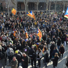 Manifestantes en el entorno del Parlament de Catalunya el pasado 30 de enero.