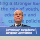 El comisario europeo de Educación, Cultura, Juventud y Deporte de la Unión Europea (UE), Tibor Navracsics