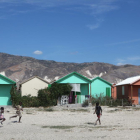 Campamento de refugiados de Oxfam  en las afueras de Puerto Príncipe, en Haití.