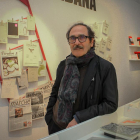 Jaume Pont, en una muestra en Tàrrega en 2017 sobre su obra.