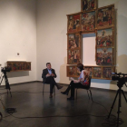 Glòria Farré entrevista Josep Giralt, director del Museu de Lleida.