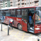 El bus que presta el servicio de transporte hasta Baqueira Beret.
