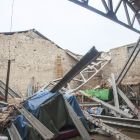 Imatge de l’estat de la teulada quan es va esfondrar l’any passat.