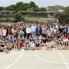 Foto de familia de los alumnos del instituto de Alpicat, que inauguró el miércoles su segundo curso.