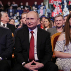 Imagen del presidente ruso, Vladímir Putin (en el centro).