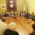 Reunión en Les Borges de Gavín con alcaldes de la Plataforma Prou Morts a l’N-240.