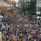 Imagen de la manifestación en Lleida del 29 de marzo de 2012 en la huelga general contra la reforma.