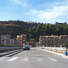 El pont de Sant Miquel, que dóna accés a la carretera d’Àger.