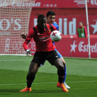 El nigeriano Cedric Omoigui durante un partido del Mallorca esta temporada.