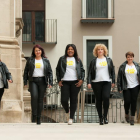 Inés Mena, Marta Mesegué, Nogay Ndiaye, Anna Rodríguez i Mariona Llinàs, amb el lema ‘I am what I am’ a les samarretes, es van convertir diumenge en models ‘curvy’.