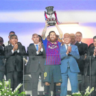 Leo Messi va aixecar diumenge a Tànger el primer títol com a capità del FC Barcelona.
