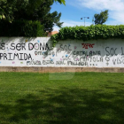 Acte vandàlic contra un mural feminista a Agramunt