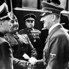 El 23 de octubre de 1940 Francisco Franco y Adolf Hitler se reunieron en Hendaya.