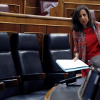 La ministra de Defensa, Margarita Robles, en la passada sessió de control al Govern en el Congrés.