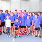 Rafa Nadal recibe la Selecció Lleidatana de tenis en Manacor