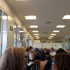 Imatge de la sala d’espera d’ahir d’Urgències de l’Arnau de Vilanova.