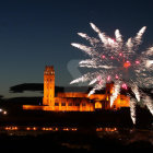 El castillo de fuegos artificiales de la fiesta mayor de Lleida.