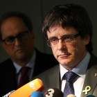 Torra demana una reunió a Rajoy i Puigdemont insisteix en el diàleg