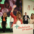 La presidenta andaluza, Susana Díaz, en un acto de precampaña de los comicios regionales.