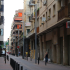 Vista del carrer Comerç, un dels més afectats per la reducció de la futura altura edificable.