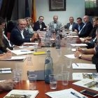 Reñé, ahir durant la trobada amb els alcaldes de l'Alt Urgell.