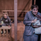 Imatge d’un assaig del nou espectacle de la companyia lleidatana La Baldufa, ‘Mon pare és un ogre’.