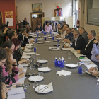 El alcalde mantuvo ayer un encuentro con la prensa organizado por el Colegio de Periodistas.
