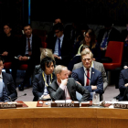 Imatge de la reunió mantinguda ahir pel Consell de Seguretat de l’ONU, a Nova York.