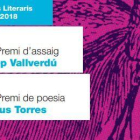 Josep Ballester y Amadeu Vidal ganan los Premios Literarios de Lleida