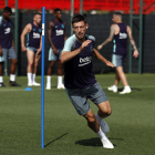 Lenglet s’entrena amb els seus nous companys del FC Barcelona