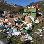 Imatge de l’estat del punt de recollida de residus voluminosos de Peramola.