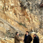 Visita del diputat Josep Ibarz a la zona de la Coma i la Pedra.