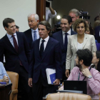 Aznar arriba a la Comissió d'Investigació sobre el suposat finançament irregular del PP
