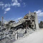 Estat en què van quedar algunes instal·lacions sirianes després de l’atac dels EUA, França i Regne Unit.