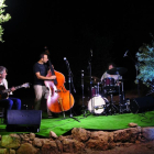 Imatge del concert de jazz entre oliveres.